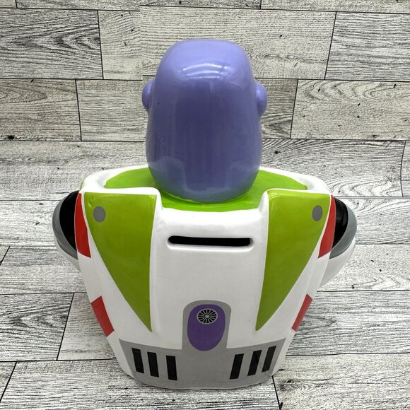 Disney Pixar Buzz Lightyear Space Ranger Ceramic Coin Bank - Picture 3 of 6